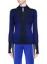 Main View - Click To Enlarge - ADIDAS BY STELLA MCCARTNEY - 'Run Ultra' mix stripe hooded knit top