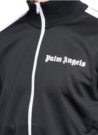 Detail View - Click To Enlarge - PALM ANGELS - Stripe trim track jacket