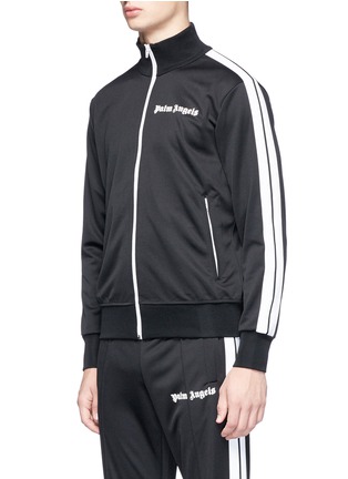 Front View - Click To Enlarge - PALM ANGELS - Stripe trim track jacket