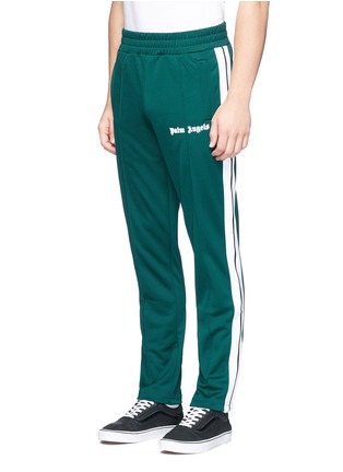 Front View - Click To Enlarge - PALM ANGELS - Stripe outseam track pants