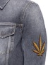 Detail View - Click To Enlarge - PALM ANGELS - Palm tree print washed denim jacket