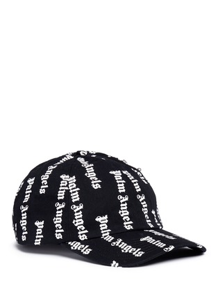 Main View - Click To Enlarge - PALM ANGELS - Zip pocket logo print baseball cap