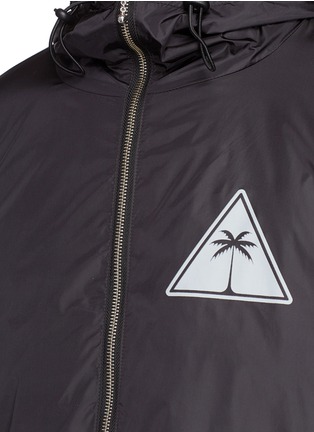 Detail View - Click To Enlarge - PALM ANGELS - Reflective palm tree print windbreaker jacket