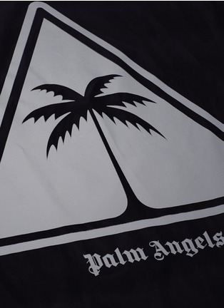  - PALM ANGELS - Reflective palm tree print windbreaker jacket