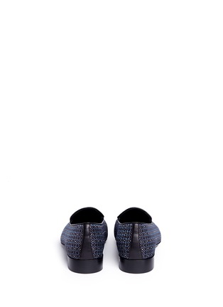 Back View - Click To Enlarge - 73426 - 'Archibald' geometric jacquard loafers