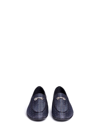 Front View - Click To Enlarge - 73426 - 'Archibald' geometric jacquard loafers