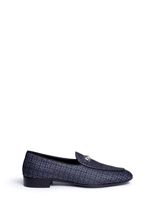 Main View - Click To Enlarge - 73426 - 'Archibald' geometric jacquard loafers