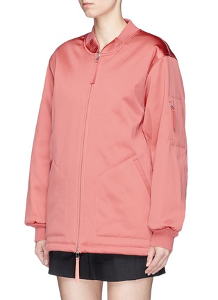 Front View - Click To Enlarge - TOPSHOP - Padded oversized bomber jacket