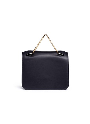 Main View - Click To Enlarge - ROKSANDA - 'Neneh' metal ring handle calfskin leather bag