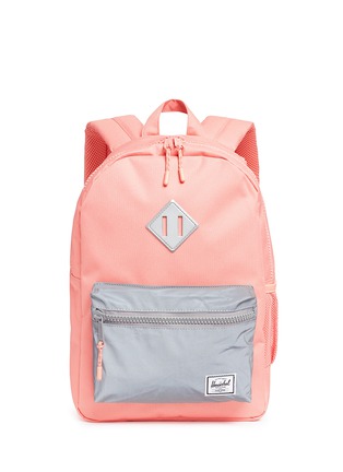 Main View - Click To Enlarge - HERSCHEL SUPPLY CO. - 'Heritage' reflective pocket canvas 16L kids backpack
