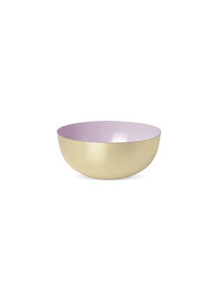 Main View - Click To Enlarge - LOUISE ROE - Brass large bowl – Light Rose