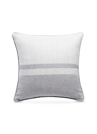 Main View - Click To Enlarge - LANE CRAWFORD - Baby alpaca cushion – Stripe Grey