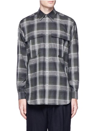 Main View - Click To Enlarge - STELLA MCCARTNEY - Tartan plaid flannel shirt