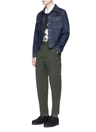Figure View - Click To Enlarge - STELLA MCCARTNEY - Tapered cargo pants