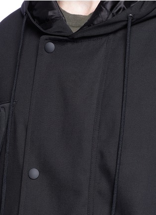 Detail View - Click To Enlarge - STELLA MCCARTNEY - Logo appliqué padded canvas parka