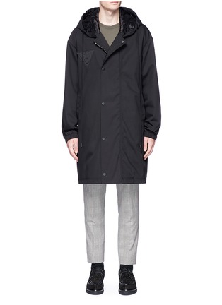 Main View - Click To Enlarge - STELLA MCCARTNEY - Logo appliqué padded canvas parka