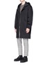 Figure View - Click To Enlarge - STELLA MCCARTNEY - Logo appliqué padded canvas parka