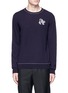 Main View - Click To Enlarge - STELLA MCCARTNEY - Winged lion embroidered virgin wool sweater