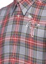 Detail View - Click To Enlarge - STELLA MCCARTNEY - Winged creature embroidered tartan plaid shirt