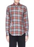 Main View - Click To Enlarge - STELLA MCCARTNEY - Winged creature embroidered tartan plaid shirt