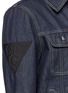 Detail View - Click To Enlarge - STELLA MCCARTNEY - Logo appliqué raw organic denim jacket