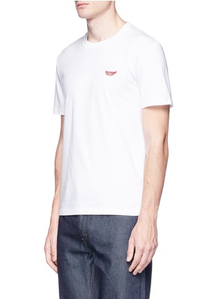 Front View - Click To Enlarge - STELLA MCCARTNEY - 'No Smile, No Service' print organic cotton T-shirt