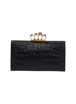 ALEXANDER MCQUEEN | Swarovski crystal croc embossed leather
