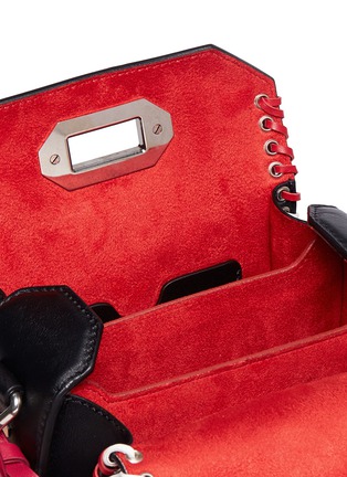 Detail View - Click To Enlarge - ALEXANDER MCQUEEN - 'Box Bag 16' in fringe whipstitch calfskin leather