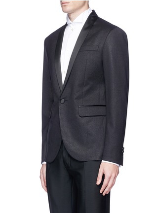 Front View - Click To Enlarge - 71465 - 'Tokyo' metallic soft tuxedo blazer
