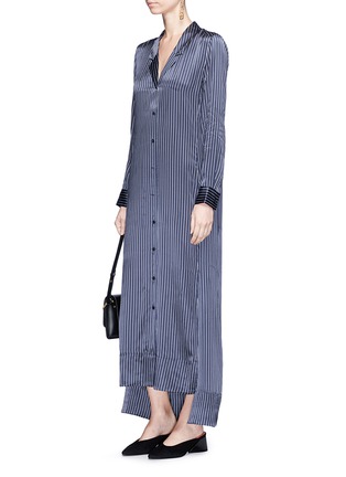 Figure View - Click To Enlarge - EQUIPMENT - 'Johanna Maxi' stripe silk satin shirt dress