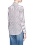 Back View - Click To Enlarge - EQUIPMENT - 'Leema' belt stripe print silk crepe shirt