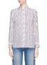 Main View - Click To Enlarge - EQUIPMENT - 'Leema' belt stripe print silk crepe shirt