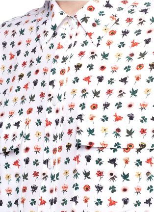 Detail View - Click To Enlarge - EQUIPMENT - 'Signature' botanical print silk crepe shirt