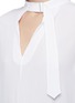 Detail View - Click To Enlarge - EQUIPMENT - 'Janelle' throatlatch silk crepe top