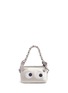 Main View - Click To Enlarge - ANYA HINDMARCH - 'Eyes' glitter patch satin chain clutch