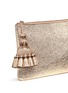  - ANYA HINDMARCH - 'Georgiana' crinkled metallic leather clutch