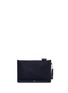 Detail View - Click To Enlarge - ANYA HINDMARCH - 'Smiley' shearling patch leather zip top pouch