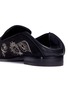 Detail View - Click To Enlarge - ALEXANDER MCQUEEN - 'Magic Key' beaded embroidery suede babouche slides
