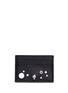 Main View - Click To Enlarge - ALEXANDER MCQUEEN - Skull eyelet and stud leather card holder