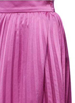 Detail View - Click To Enlarge - CO - Plissé pleated satin maxi skirt