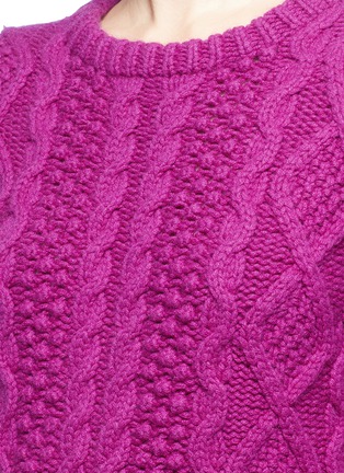 Detail View - Click To Enlarge - CO - Cashmere cable knit sweater