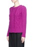 Front View - Click To Enlarge - CO - Cashmere cable knit sweater