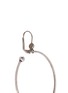 Detail View - Click To Enlarge - ALEXANDER MCQUEEN - Portoro stone drop single hoop earring