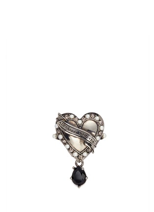 Main View - Click To Enlarge - ALEXANDER MCQUEEN - 'Heart Locket' ring