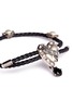 Detail View - Click To Enlarge - ALEXANDER MCQUEEN - 'Heart' Swarovski crystal charm friendship bracelet
