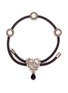 Main View - Click To Enlarge - ALEXANDER MCQUEEN - 'Heart' Swarovski crystal charm friendship bracelet