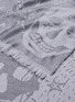 Detail View - Click To Enlarge - ALEXANDER MCQUEEN - Metallic skull graffiti jacquard twill scarf
