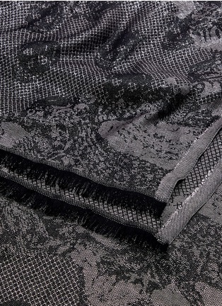 Detail View - Click To Enlarge - ALEXANDER MCQUEEN - 'Pagan Chainmail' jacquard scarf