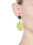 Figure View - Click To Enlarge - VENESSA ARIZAGA - 'Lemonade' rhinestone crochet fruit drop earrings