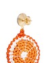 Detail View - Click To Enlarge - VENESSA ARIZAGA - 'Orange Slice' rhinestone crochet fruit drop earrings